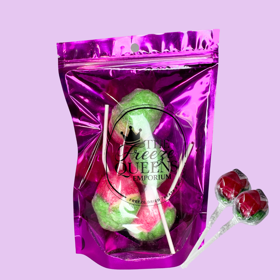 Freeze Dried Rosey Apple Lollipop